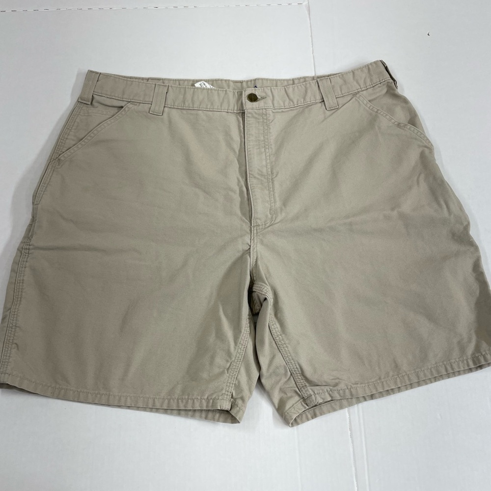 Carhartt Men's Khaki Flat Front Shorts